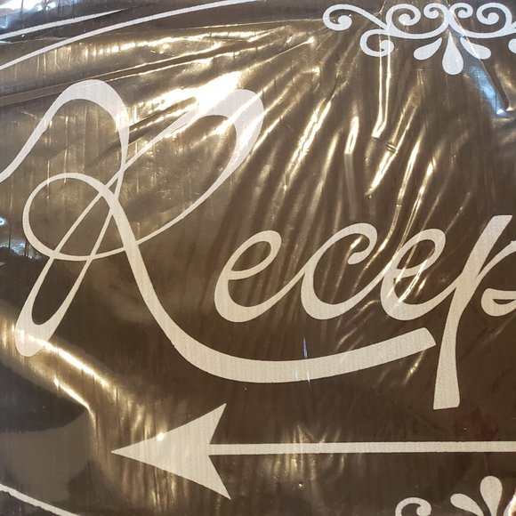 2 Signs, Wedding on one side & Reception on the other, Oriental Trading - Picture 5 of 5